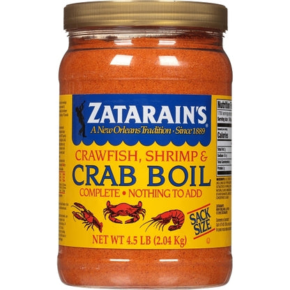 Zatarain's Preseasoned Crab Boil, 6 x 4.5 lb Case - Front/center packaged product image