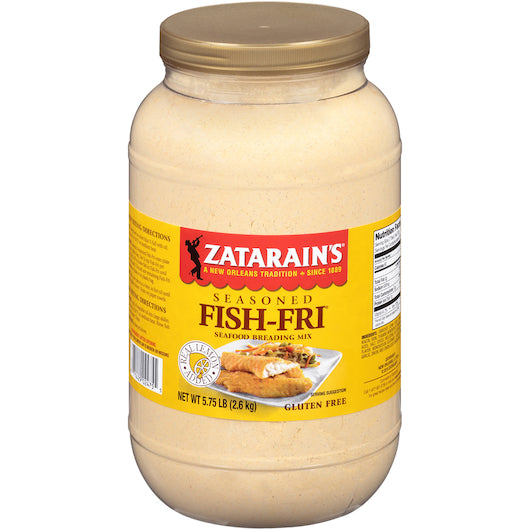 Zatarain's Seasoned Fish Fri, 4 x 5.75 lb Case - Front/center packaged product image