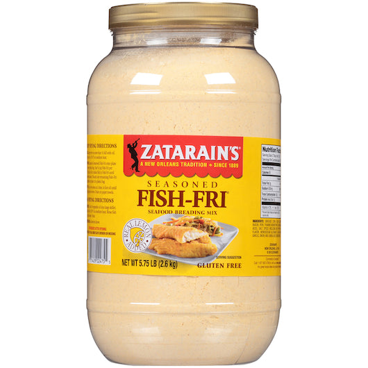 Zatarain's Seasoned Fish Fri, 4 x 5.75 lb Case - Front/center packaged product image