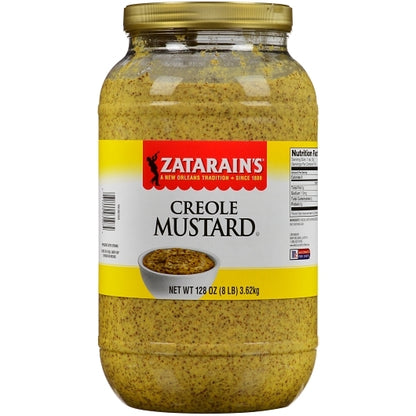 Zatarain`s Creole Mustard Kosher Creole Mustard Bulk, 4 x 8 lb Case - Front/center packaged product image