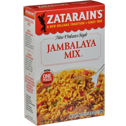 Zatarain`s Jambalaya Mix , 8 x 40 oz Case - Alternate product angle or state