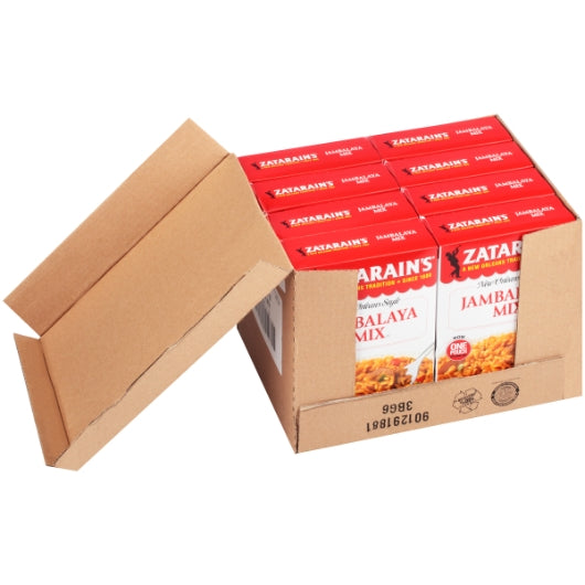 Zatarain`s Jambalaya Mix , 8 x 40 oz Case - GS1 open-case image