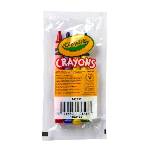 Classic Standard Crayons 4 Color, 360 x 4 ct Case - Guest Checks & Register Rolls