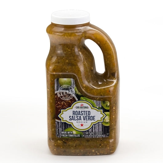 San Antonio Farms Roasted Verde Salsa, 6 x 70 oz Case - Condiments & Sauces