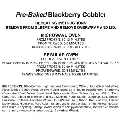 Good Old Days Blackberry Cobbler, 6 x 2 lb Case - DOT product image 5