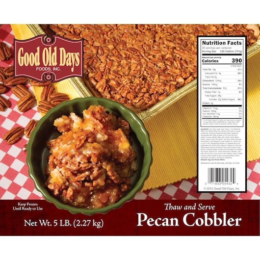 Good Old Days Deep Dish Pecan Cobbler, 2 x 5 lb Case - DOT product image 5