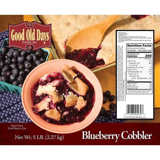 Good Old Days Blueberry Cobbler, 2 x 5 lb Case - DOT product image 4