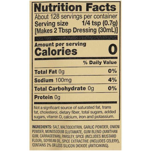 Foothill Farms Ranch Mix Dressing Mix, 18 x 3.2 oz Case - DOT product image 5