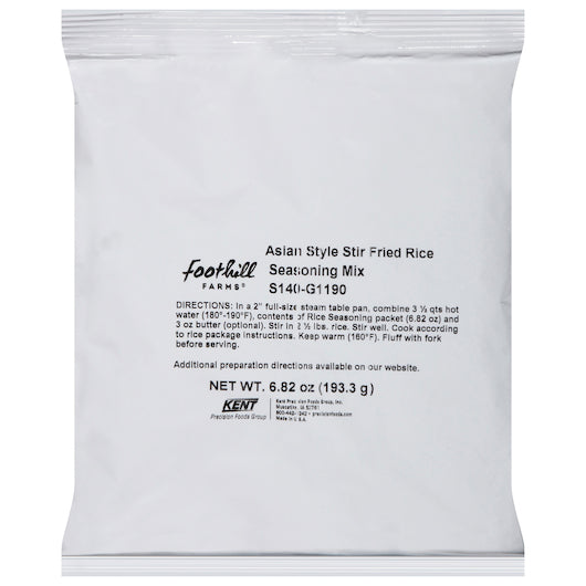 Foothill Farms Asian Stir Fried Rice Seasoning Mix, 10 x 6.82 oz Case - Spices Seasonings