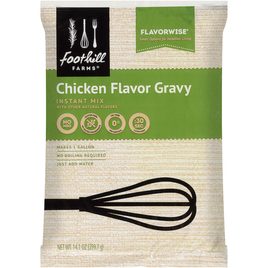 Foothill Farms Instant Chicken Gravy Mix, 8 x 14.1 oz Case - Condiments & Sauces