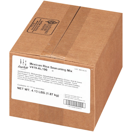 Foothill Farms Low Sodium Add Water Gluten Free No Msg Mexican Rice Seasoning Mix, 6 x 11 oz Case - DOT product image 5