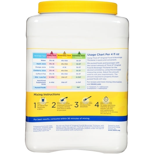 Thick-It Original Food Thickener, 6 x 36 oz Case - Thickened Beverages