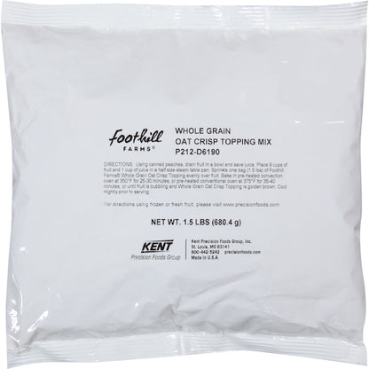 Foothill Farms Whole Grain Oat Crisp Dessert Topping Mix, 6 x 1.5 lb Case - Bakery & Desserts