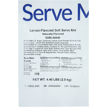 Dole Naturally Flavored Lemon Soft Serve Mix, 4 x 4.4 lb Case - DOT product image 7