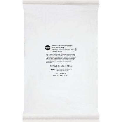 Frostline Salted Caramel Soft Serve Mix, 6 x 6 lb Case - Bakery & Desserts