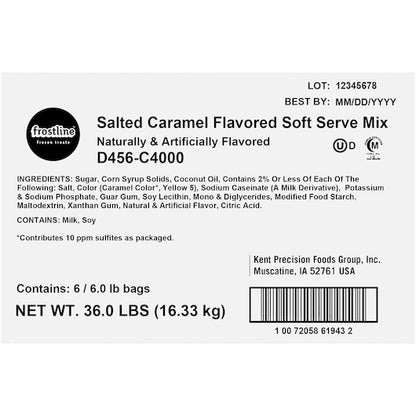 Frostline SALTED CARAMEL SOFT SERVE MIX, 6 x 6 lb Case - DOT product image 7
