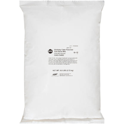 Frostline Birthday Cake Soft Serve Mix, 6 x 6 lb Case - Bakery & Desserts