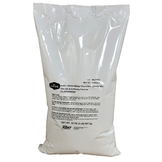 Cocoa Classics Arctic White Chocolate Cocoa Mix Bags, 6 x 2 lb Case - Candy & Confections