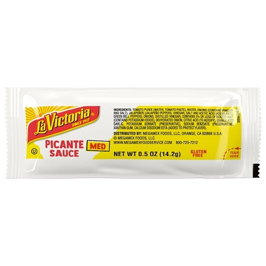 La Victoria Sauce Medium Picante Portion Control, 200 x 0.5 oz Case - DOT product image 2