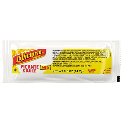 La Victoria Sauce Medium Picante Portion Control, 200 x 0.5 oz Case - DOT product image 2