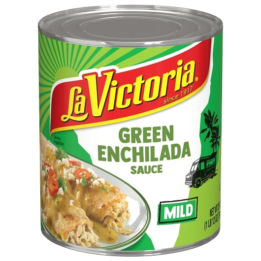 La Victoria Enchilada Green Sauce, 12 x 28 oz Case - Prepared Foods