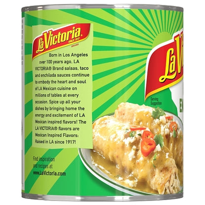 La Victoria Enchilada Green Sauce, 12 x 28 oz Case - DOT product image 3