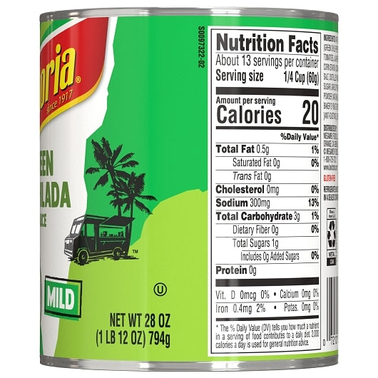 La Victoria Enchilada Green Sauce, 12 x 28 oz Case - DOT product image 4