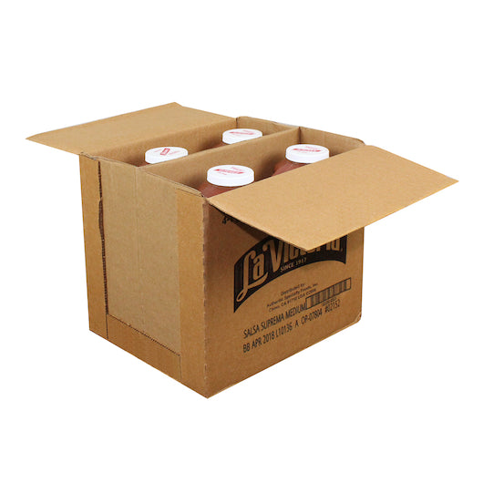 La Victoria MEDIUM SUPREMA SALSA, 4 x 136 oz Case - DOT product image 4