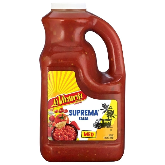 La Victoria MEDIUM SUPREMA SALSA, 4 x 136 oz Case - DOT product image 2