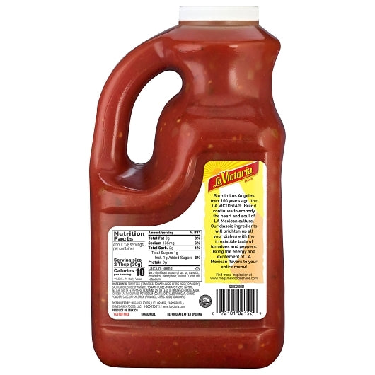 La Victoria MEDIUM SUPREMA SALSA, 4 x 136 oz Case - DOT product image 3
