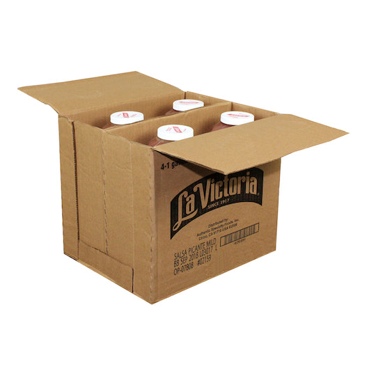 La Victoria MILD PICANTE SALSA PLASTIC JAR, 4 x 136 oz Case - DOT product image 5