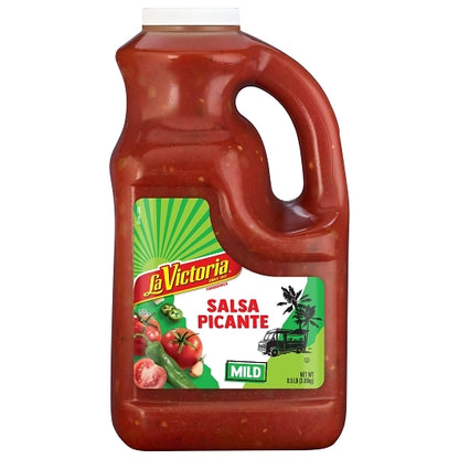 La Victoria MILD PICANTE SALSA PLASTIC JAR, 4 x 136 oz Case - DOT product image 2