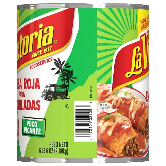 La Victoria Mild Red Enchilada Sauce, 6 x 102 oz Case - DOT product image 3