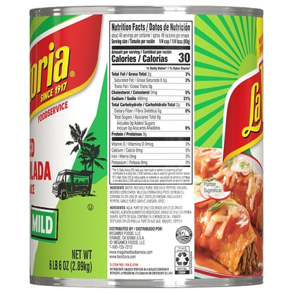 La Victoria Mild Red Enchilada Sauce, 6 x 102 oz Case - DOT product image 4