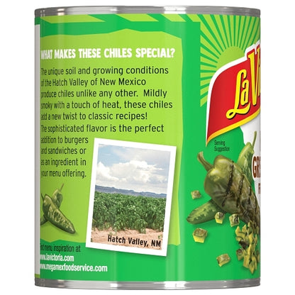 La Victoria GREEN CHILE DICED FIRE ROASTED, 12 x 27 oz Case - DOT product image 4