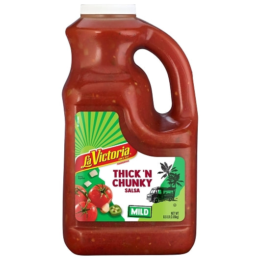 La Victoria Mild Thick & Chunky Salsa, 4 x 136 oz Case - DOT product image 2