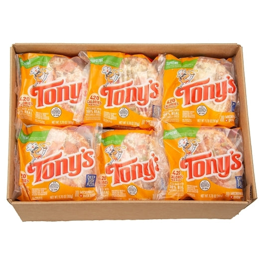 Schwans Tonys Supreme Deep Dish Supreme Pizza, 24 x 5.7 oz Case - DOT product image 5