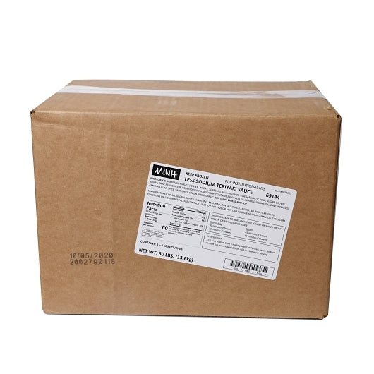Minh Less Sodium Teriyaki Sauce, 1 x 5 each Case - GS1 closed shipping case image