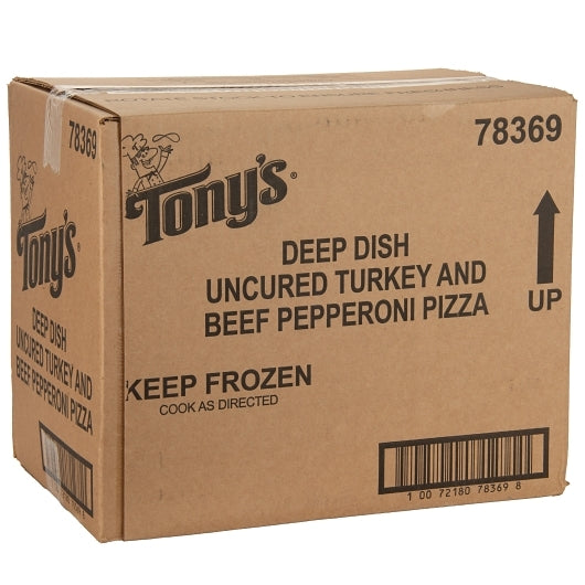 Tony's Deep Dish Pepperoni Pizza, 1 x 60 each Case - GS1 closed shipping case image