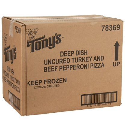 Tony's Deep Dish Pepperoni Pizza, 1 x 60 each Case - GS1 closed shipping case image