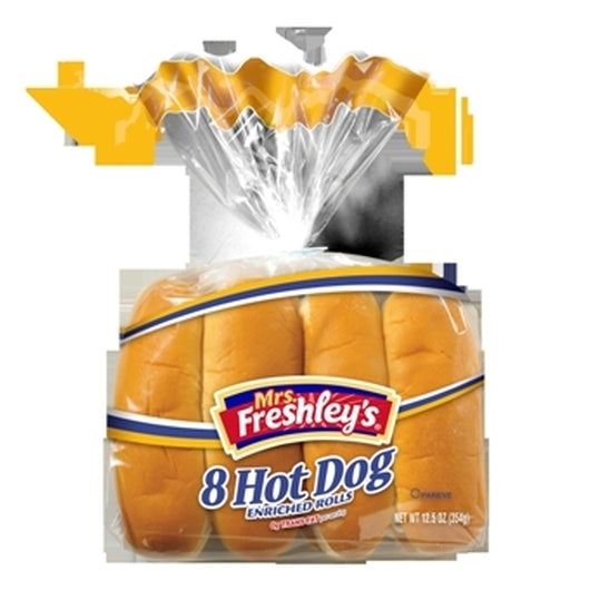 Mrs Freshleys Fully 6 Inch Hot Dog Buns, 8 x 12 oz Case - Breads, Rolls & Buns
