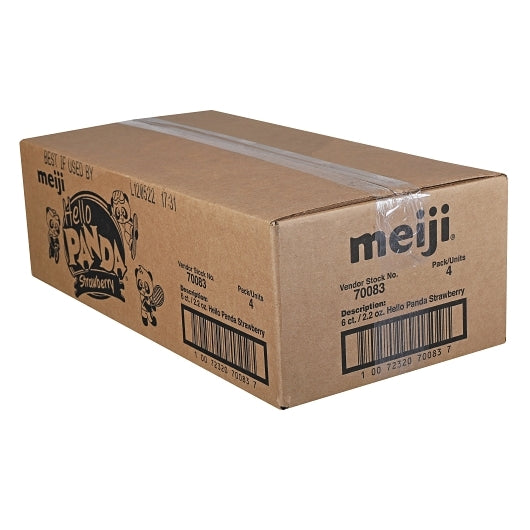 Hello Panda Strawberry Creme Filled Bite Size Cookie, 4 x 6 x 2.2 oz Case - DOT product image 4