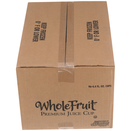 Whole Wild Cherry Premium Juice Cup, 96 x 4.4 fl oz Case - GS1 closed shipping case image