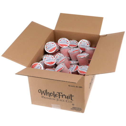 Whole Wild Cherry Premium Juice Cup, 96 x 4.4 fl oz Case - GS1 open-case image