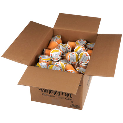 Whole Orange Pineapple Premium Juice Cup, 96 x 4.4 oz Case - GS1 open-case image