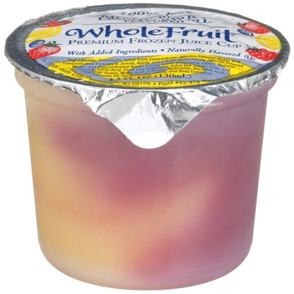 Whole Fruit 100% Juice Mixed Berry & Lemon Swirl Premium Frozen Cup, 96 x 4 oz Case - Frozen Fruit