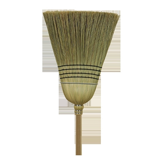 O Cedar Warehouse Corn Deluxe Wood Handle Broom, 1 x 6 each Case - Janitorial Supplies