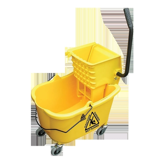 O-Cedar Commercial O-Cedar Yellow 32 Quart Mop Bucket & Wringer, 1 x 1 each Case - Janitorial Supplies