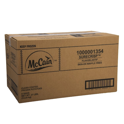 Mccain Surecrisp Flavorlasts Skin On Waffle Fries, 6 x 4.5 lb Case - DOT product image 3