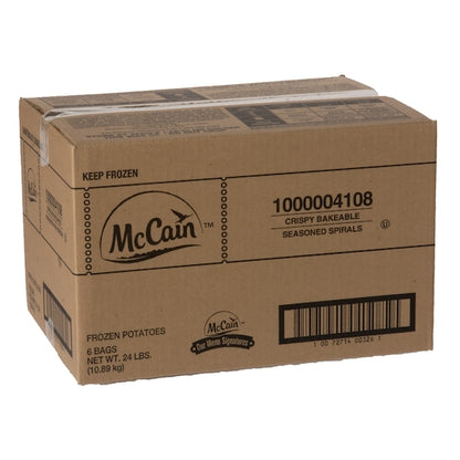 Mccain Crispy Bakeable Seasoned Spiral French Fries, 6 x 6 x 24 lb Case - DOT product image 3